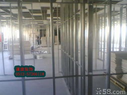 昆山輕鋼龍骨材料批發(fā)及安裝吊頂隔墻廠房辦公樓裝修價(jià)格 廠家 圖片